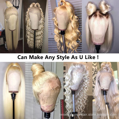 Raw Brazilian Virgin Cheap 613 Honey Blonde Human Hair Wigs Hd Full Lace Front Wig For Black Women Lace Frontal Human Hair Wig